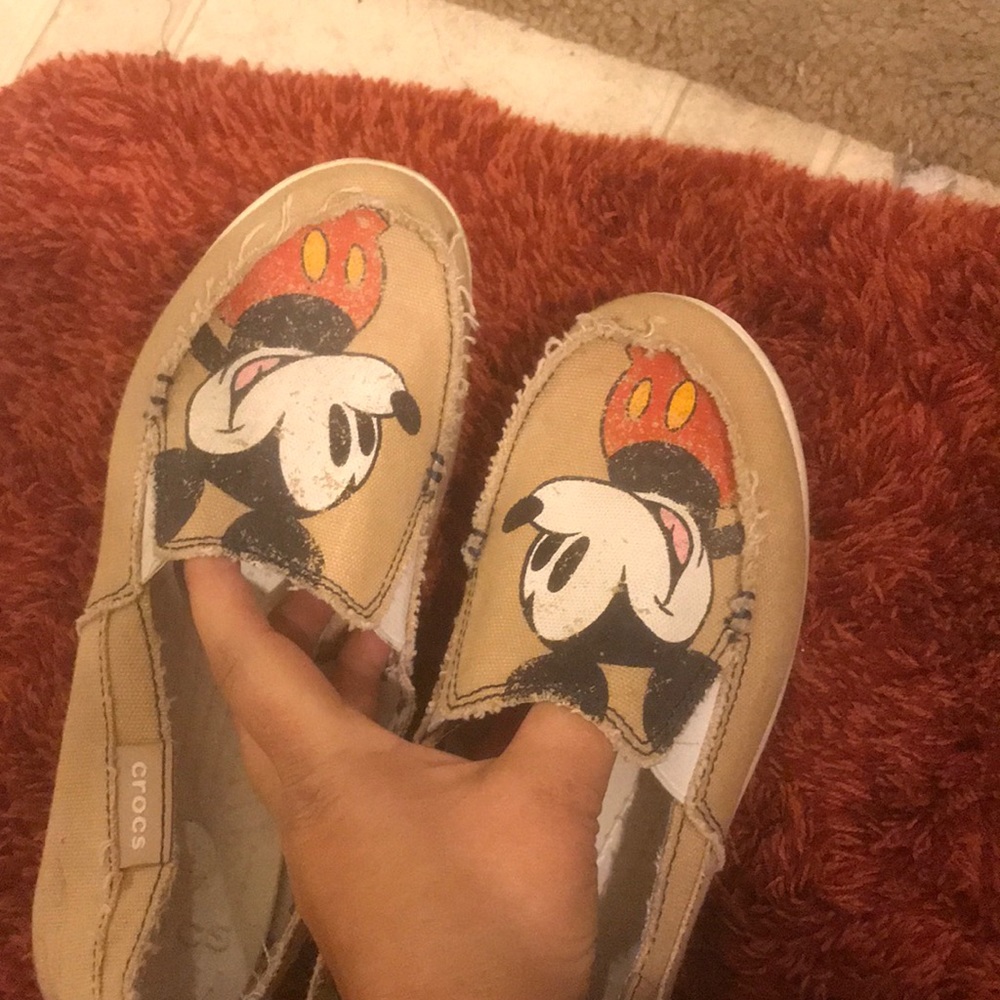 Mickey canvas crocs